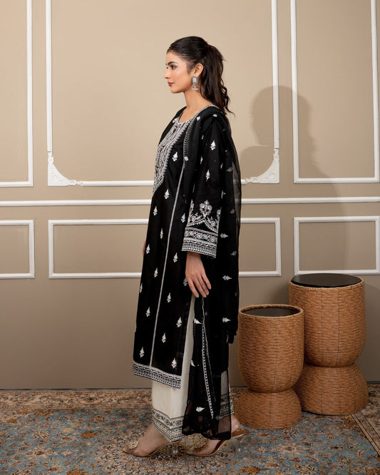 Shah jahan embroided 3 peice